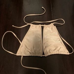 Gold adjustable bikini top